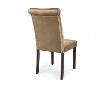 Стул Amelia dark walnut / fabric beige