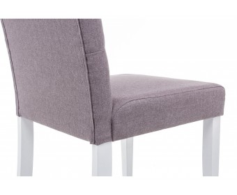 Стул Amelia white / fabric fog
