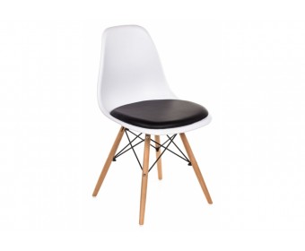 Стул Eames PC-011 белый / черный