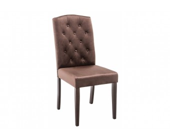 Стул Menson dark walnut / fabric brown