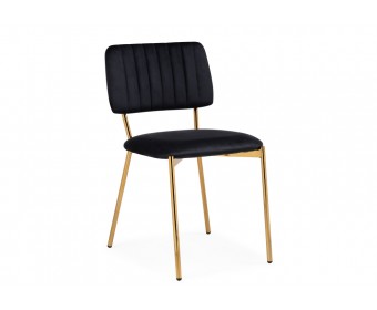 Стул на металлокаркасе Armond black / gold