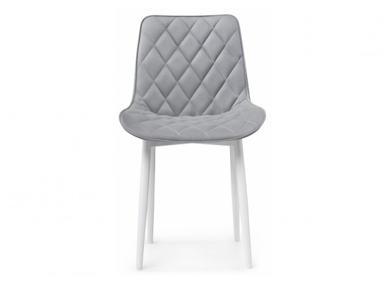 Стул на металлокаркасе Баодин светло-серый / белый в Ростове-на-Дону