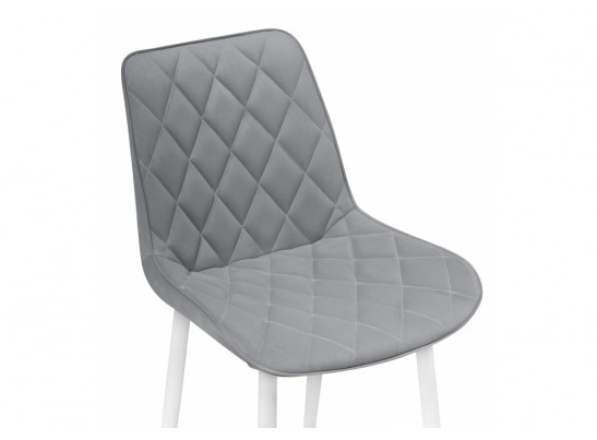 Стул на металлокаркасе Баодин светло-серый / белый в Ростове-на-Дону