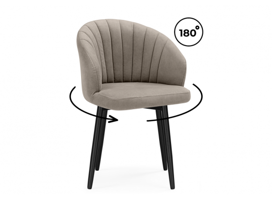 Стул на металлокаркасе Бэнбу крутящийся marseille 16 данс / черный