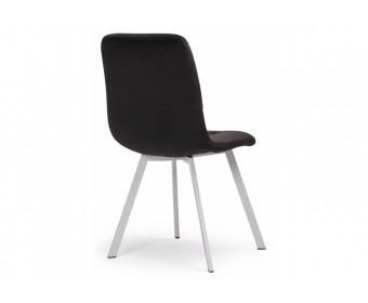 Стул на металлокаркасе Bruk dark gray / white