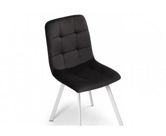 Стул на металлокаркасе Bruk dark gray / white