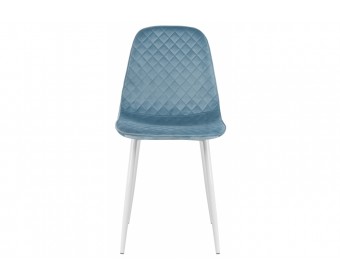 Стул на металлокаркасе Capri blue / white