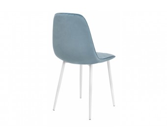 Стул на металлокаркасе Capri blue / white