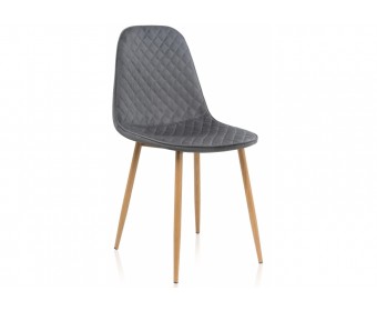Стул на металлокаркасе Capri grey / wood