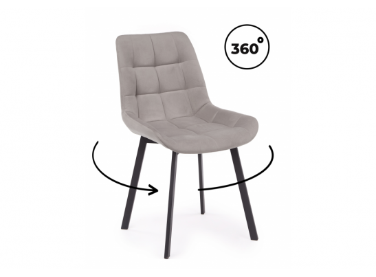 Стул на металлокаркасе Челси 360 П латте (zd 290) / черный в Ростове-на-Дону