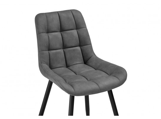 Стул на металлокаркасе Челси темно-серый graf 16 / черный в Ростове-на-Дону