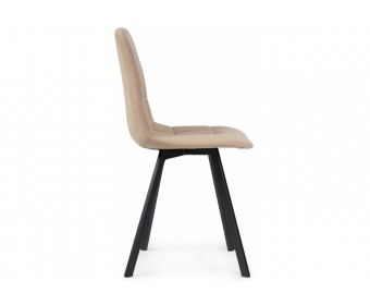 Стул на металлокаркасе Чилли черный / бежевый