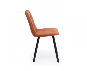 Стул на металлокаркасе Чилли терракотовый / черный