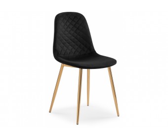 Стул на металлокаркасе Dabl black / gold