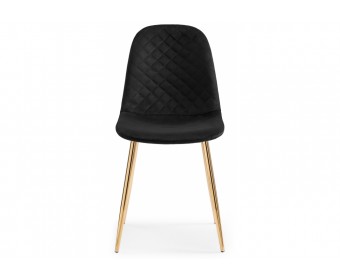 Стул на металлокаркасе Dabl black / gold