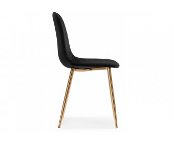 Стул на металлокаркасе Dabl black / gold