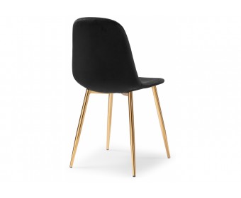 Стул на металлокаркасе Dabl black / gold