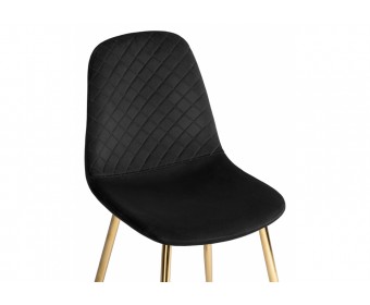Стул на металлокаркасе Dabl black / gold