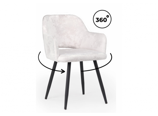 Стул на металлокаркасе Эолин 360 светло-бежевый (simple 011) / черный в Ростове-на-Дону