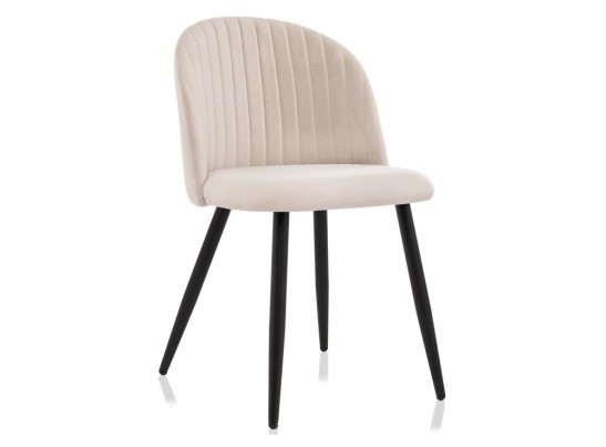 Стул на металлокаркасе Gabi 1 beige / black в Ростове-на-Дону