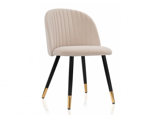 Стул на металлокаркасе Gabi beige / black / gold в Ростове-на-Дону