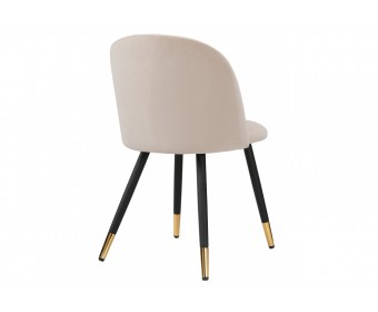 Стул на металлокаркасе Gabi beige / black / gold
