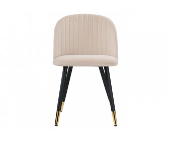Стул на металлокаркасе Gabi beige / black / gold