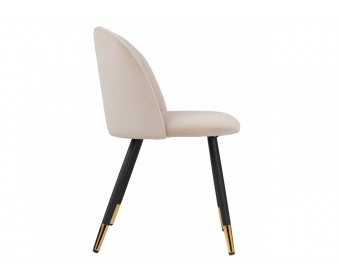 Стул на металлокаркасе Gabi beige / black / gold