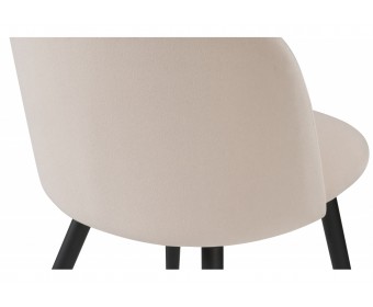Стул на металлокаркасе Gabi beige / black / gold