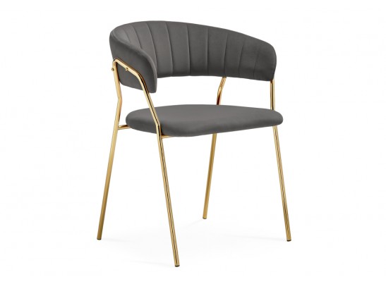 Стул на металлокаркасе Kamelia 1 dark gray / gold в Ростове-на-Дону