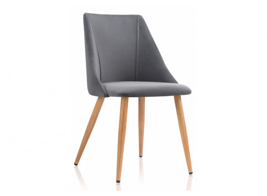 Стул на металлокаркасе Morgan dark gray / wood в Ростове-на-Дону