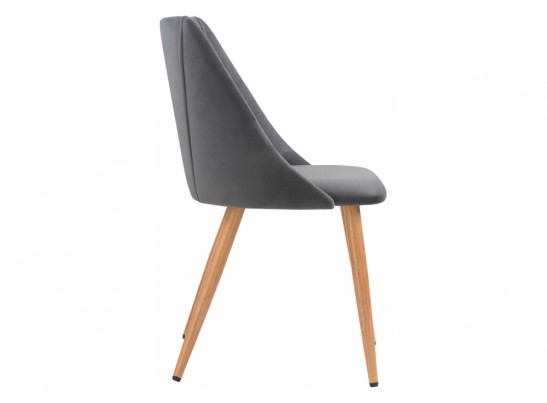 Стул на металлокаркасе Morgan dark gray / wood в Ростове-на-Дону