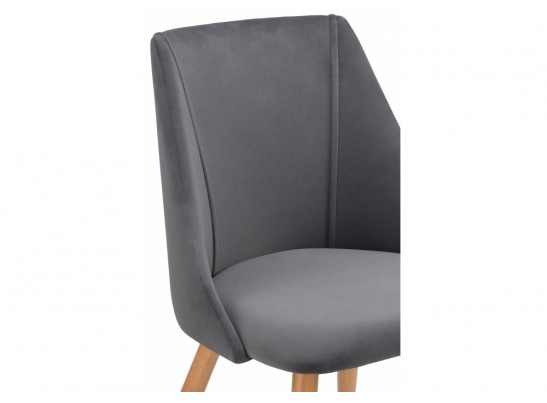 Стул на металлокаркасе Morgan dark gray / wood в Ростове-на-Дону