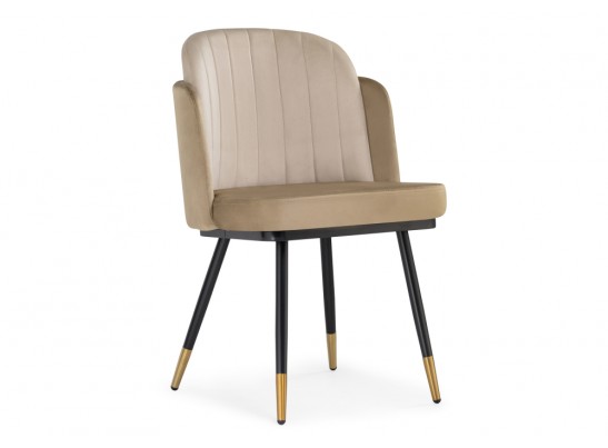 Стул на металлокаркасе Penelopa beige / light beige / black / gold в Ростове-на-Дону