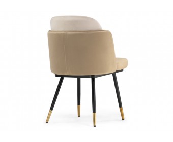 Стул на металлокаркасе Penelopa beige / light beige / black / gold