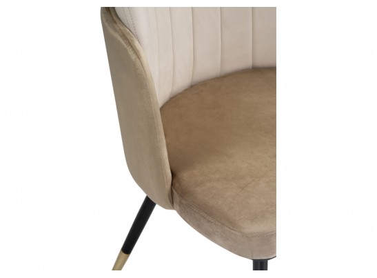 Стул на металлокаркасе Penelopa beige / light beige / black / gold в Ростове-на-Дону
