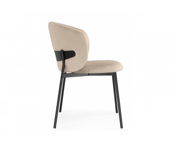 Стул на металлокаркасе Рикко темно-бежевый (H-07) / черный