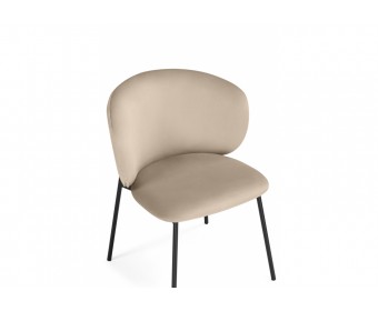Стул на металлокаркасе Рикко темно-бежевый (H-07) / черный
