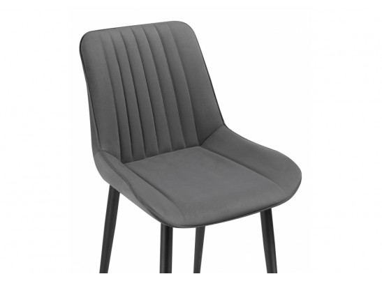 Стул на металлокаркасе Седа К темно-серый / черный в Ростове-на-Дону