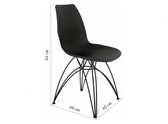 Стул на металлокаркасе SHT-ST29/S112 черный / черный муар в Ростове-на-Дону