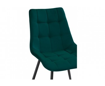 Стул на металлокаркасе Sidra green / black