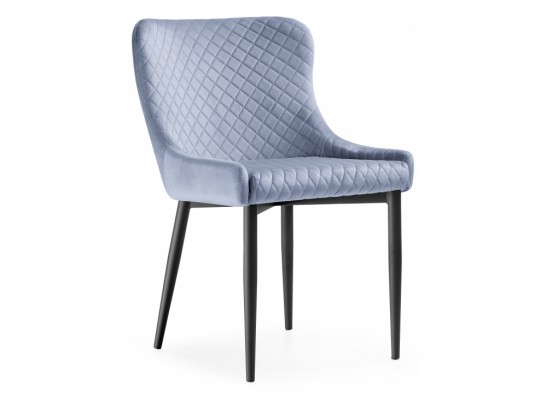 Стул на металлокаркасе Teo light blue / black в Ростове-на-Дону