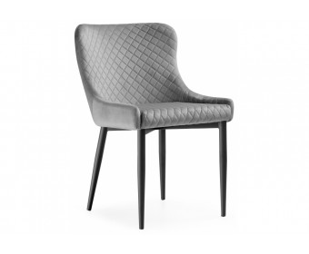 Стул на металлокаркасе Teo light gray / black