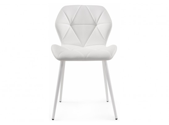Стул на металлокаркасе Вальд экокожа белый / белый глянец в Ростове-на-Дону