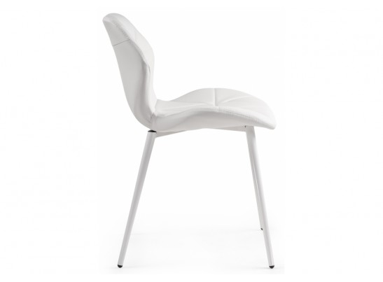Стул на металлокаркасе Вальд экокожа белый / белый глянец в Ростове-на-Дону