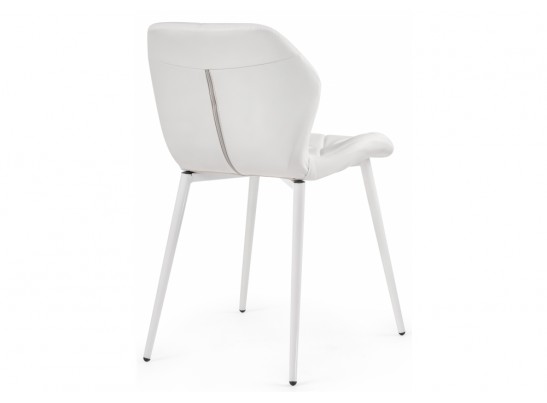 Стул на металлокаркасе Вальд экокожа белый / белый глянец в Ростове-на-Дону