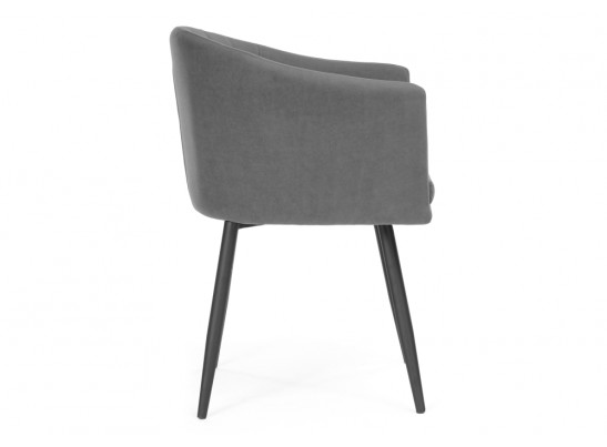 Стул на металлокаркасе Валета темно-серый / черный каркас в Ростове-на-Дону