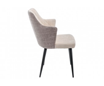 Стул Velen dark brown / beige fabric