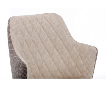 Стул Velen dark brown / beige fabric
