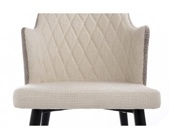 Стул Velen dark brown / beige fabric
